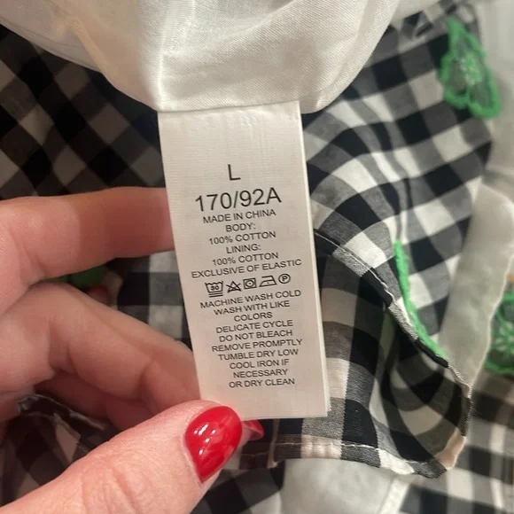 Kate Spade Gingham Voile Smocked Clover Dress - Picture 6 of 7